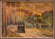 Oil painting - Planing a battle