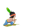 Little Indian with  bow