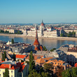 Hungarian Parliament view from Buda Castle. Hungarian Parliament view from Buda Castle.