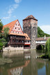 Altstadt von Nuernberg mit Henkerturm 783