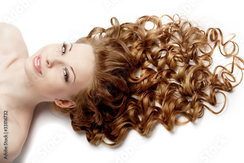 Photo: Girl with perfect curls Girl with perfect curls