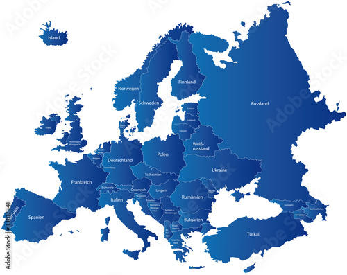 Vektor: Karte Europa Karte Europa