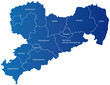 Karte Sachsen