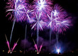 Purple and white fireworks