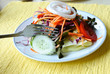 salad on the dining table salad on the dining table