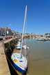 Bateaux à marée basse dans le port du Pouliguen en France