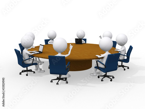 Illustration: Concept of business meeting Concept of business meeting