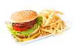 hamburger with potatoes