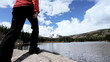 Lone Female Hiker Among the Beauty of a National Park