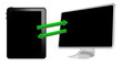 Tablet pc connects with computer Tablet pc connects with computer