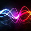 Cute glowing neon lights background illustration vector