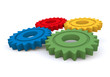 Colored gear wheels