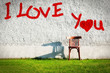 Wall with text