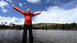 Lone Female Achieving her Hiking Ambitions