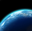 illustration of deep space planet background illustration of deep space planet background