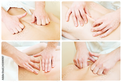 Photo: massage technique composition massage technique composition