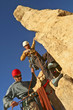 Photo: Team of rock climbers. Team of rock climbers.