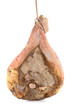 serrano ham isolated on white