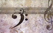 Fondo musica, chiavi e pantagramma