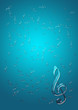 Fragile glass treble clefs. Abstract music background for poster Fragile glass treble clefs. Abstract music background for poster