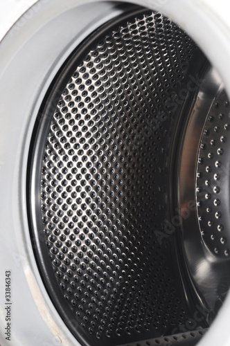 Photo: Interior view of a washing machine drum Interior view of a washing machine drum
