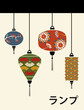 Japan lamps background Japan lamps background