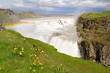 Gullfoss Waterfall On Iceland