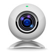 Realistic white webcam