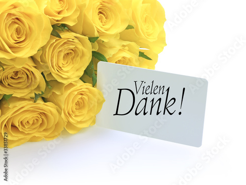 Photo: Gelbe Rosen und Vielen Dank Gelbe Rosen und Vielen Dank