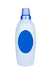 Big blue plastic bottle with blank label