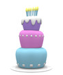 canvas print picture - Pastel Cake