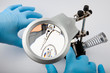 hard drive under magnifying glass tool