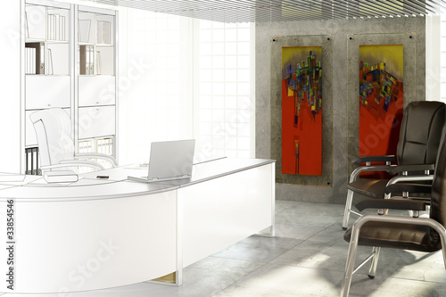Illustration: 3D Office Design II 3D Office Design II