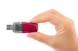 Flash drive in hand Flash drive in hand