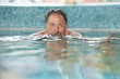 Elderly man at swimming pool
