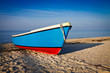 Ein Fischerboot in Rerik.
