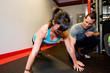 Personal Trainer with Pushups