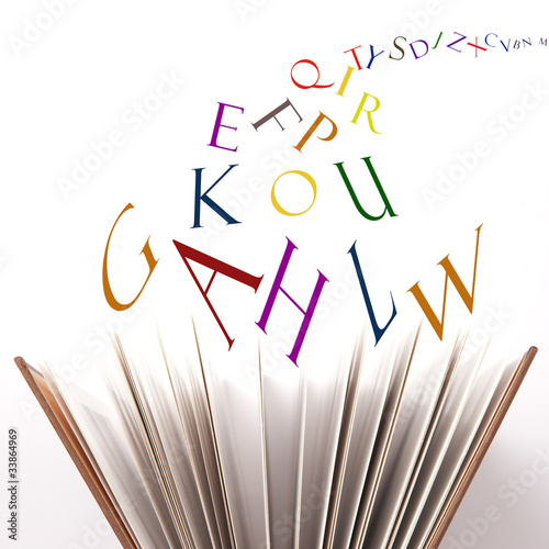 Illustration: books and letters - libro e lettere books and letters - libro e lettere