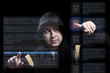 hacker working