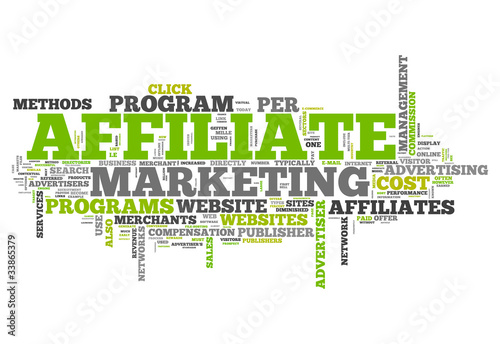 Illustration: Word Cloud "Affiliate Marketing" Word Cloud "Affiliate Marketing"