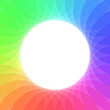 Rainbow wheel vector