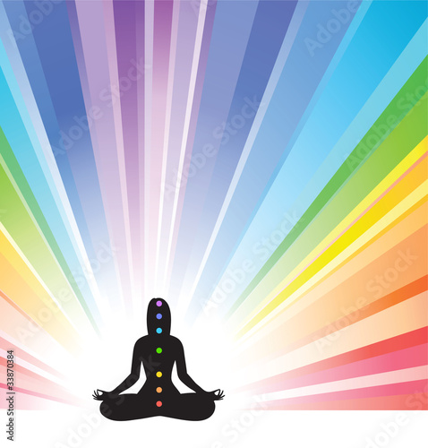 Vector: Seven Chakras Seven Chakras