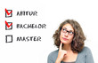 Konzept Bildungsweg - Bachelor und Master?