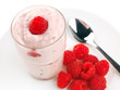 Raspberry yogurt