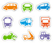 Vector: Motor transport stickers Motor transport stickers