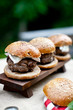 Buffalo Hamburger on Whole Wheat Bun