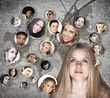 Photo: young woman social network young woman social network