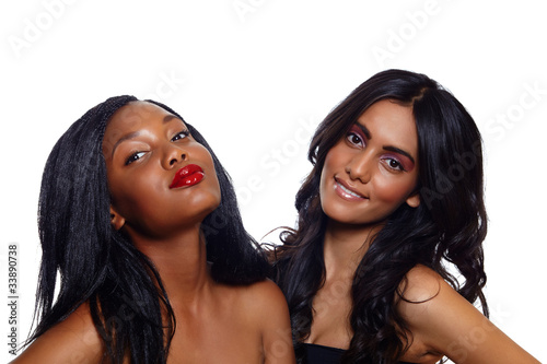 Photo: African and Indian beauty African and Indian beauty