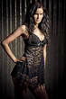 black lingerie