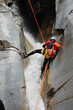Abseilen im Wasserfall